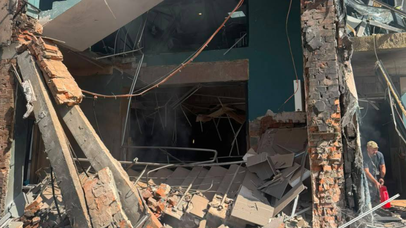 Drone Strike Hits Kyiv TV Channel, Five Killed