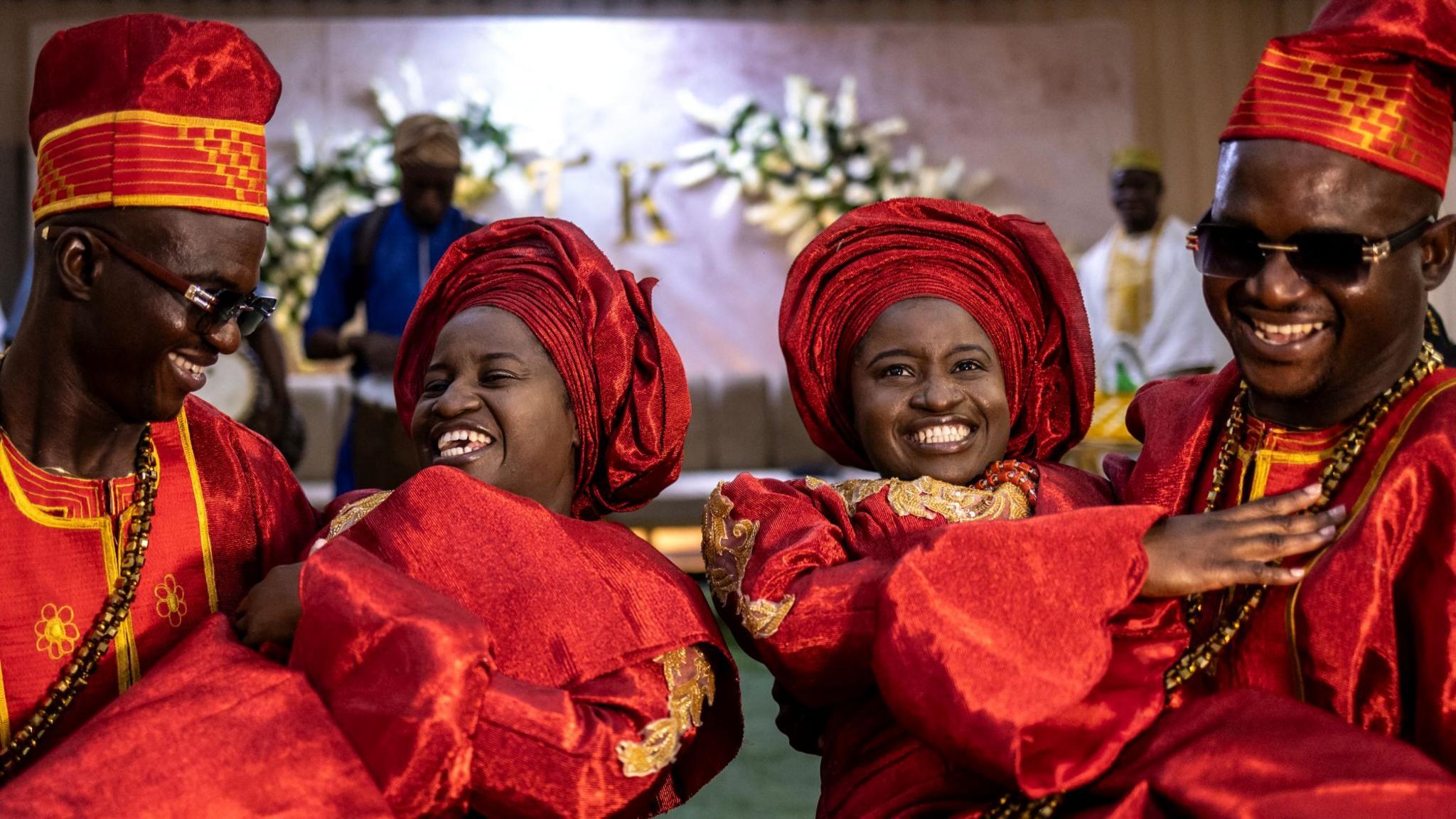 Twin Brothers Tie the Knot with Twin Sisters in Grand Nigerian Wedding