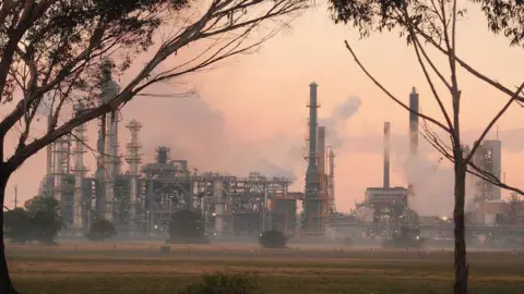 Fire at Australian Oil Refinery Triggers Concerns Over Petrol Supplies