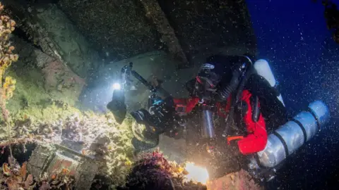 Historical Artefacts Retrieved from HMHS Britannic Wreck Site