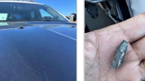 Shrapnel Hits Vehicles on California Highway at Marine Corps Celebration