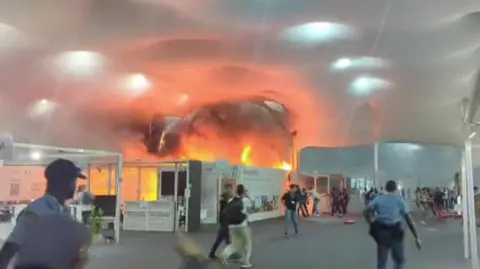 Evacuations at COP30 as Fire Erupts at Climate Talks in Brazil
