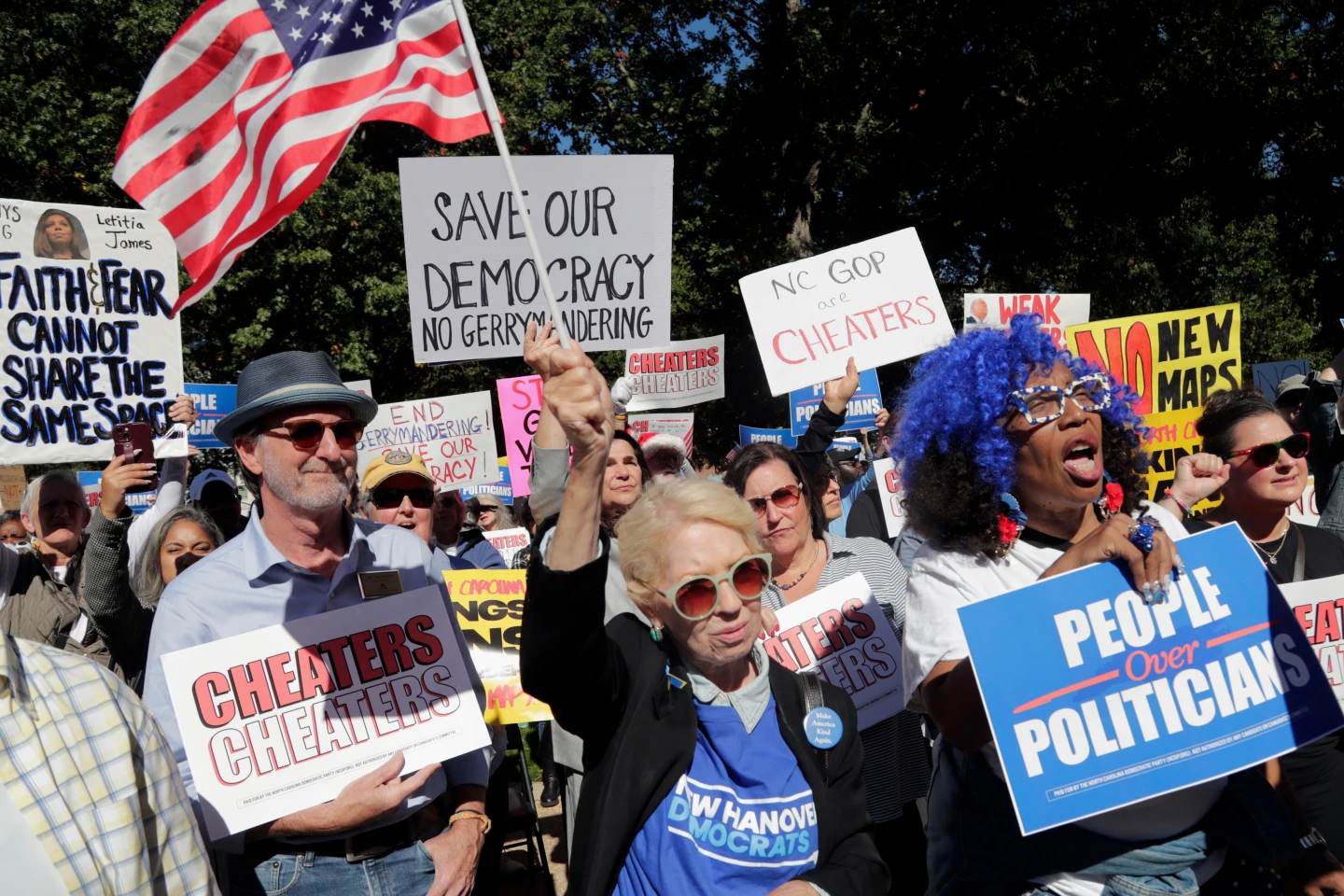 North Carolina Democrats Rally Against Republican Redistricting Plan