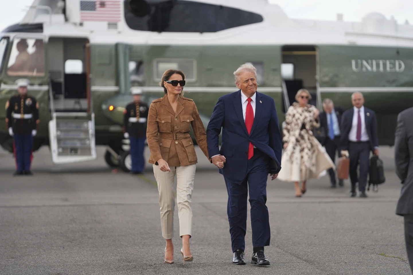 Man Arrested for Aiming Laser at Marine One with President Trump Aboard