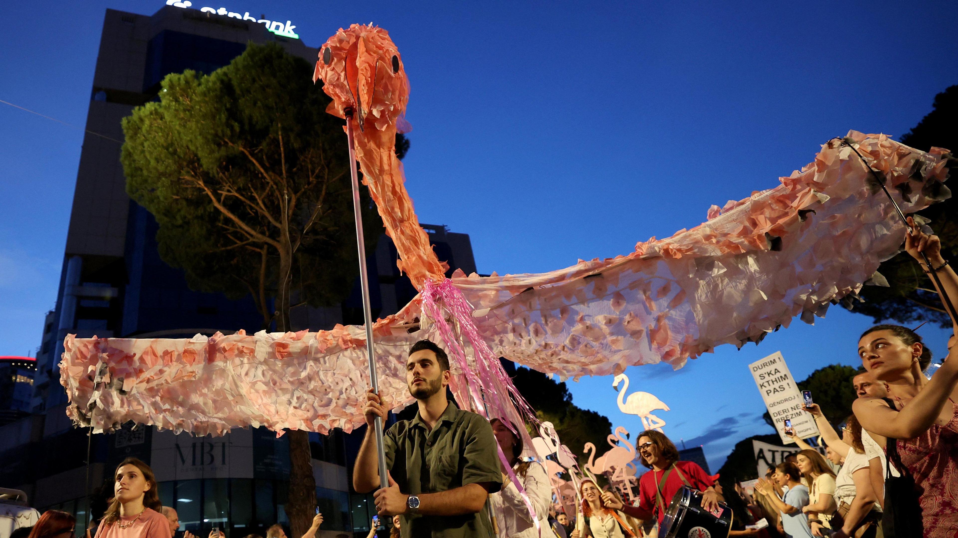 ’Flamingo Revolution’ — Albania’s protest marches morph into a call for political reform