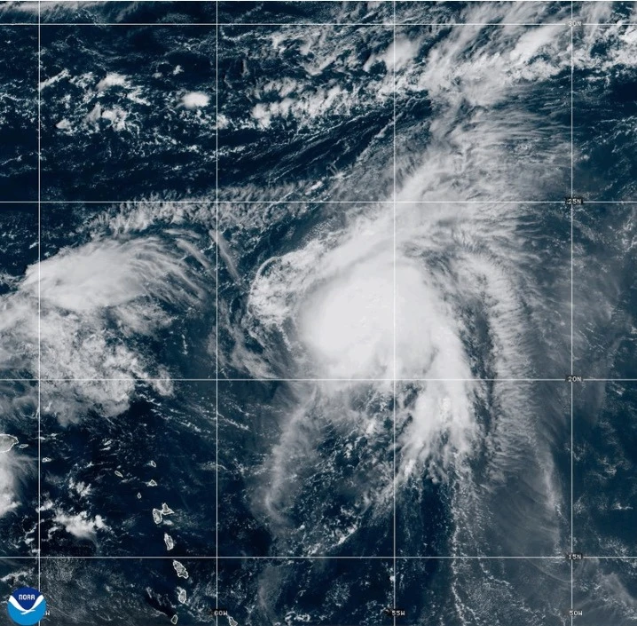 Hurricane Humberto Forms in the Atlantic; Gabrielle Weakens